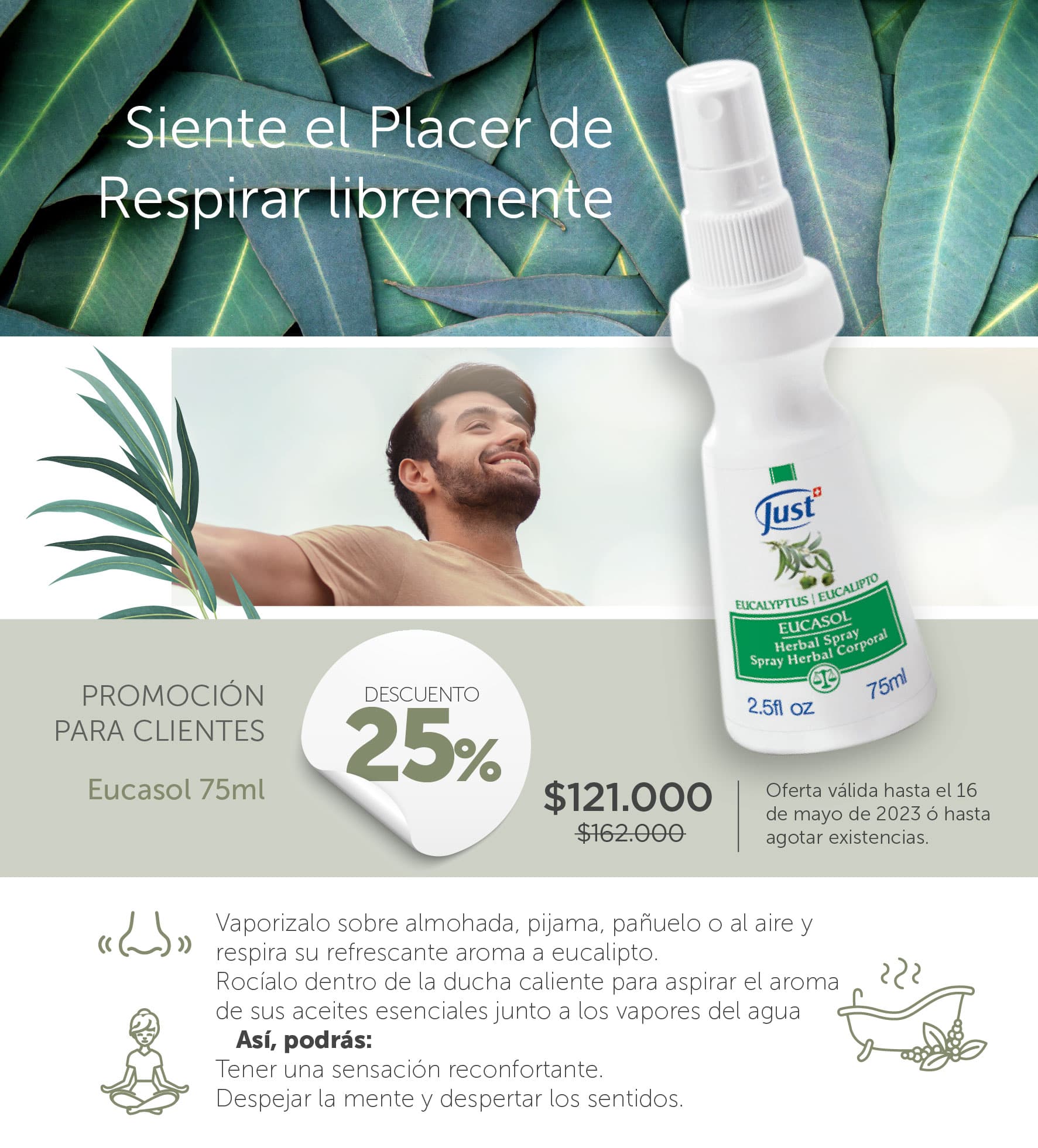 🌿 EUCASOL 🍃 -  Spray de Eucalipto - Oferta 25% off